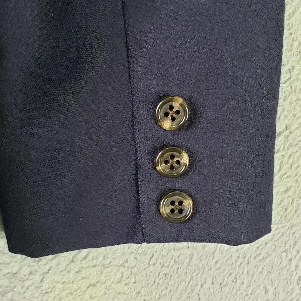 J Crew Blazer Mens 38S Navy Blue Ludlow Slim Wool City Jacket 2 Button
